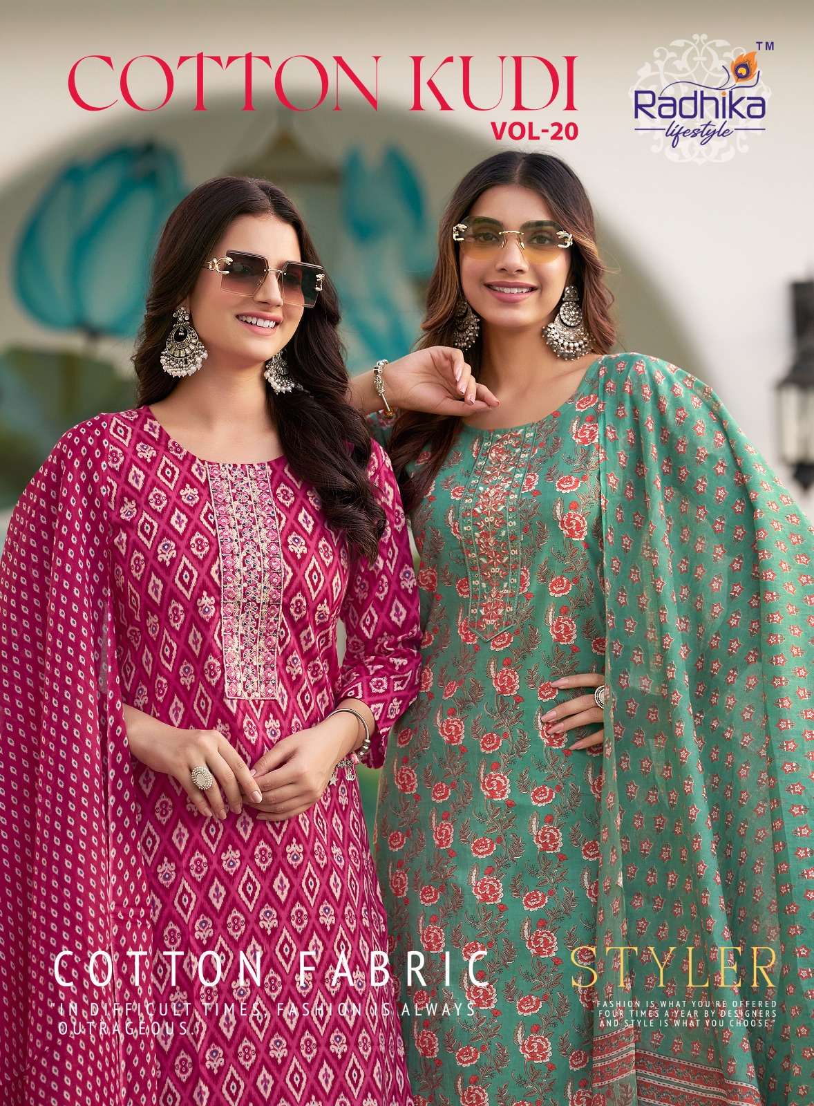 Cotton kudi Vol 20 by radhika lifestyle cotton suit wholesale supplier Gujarat 