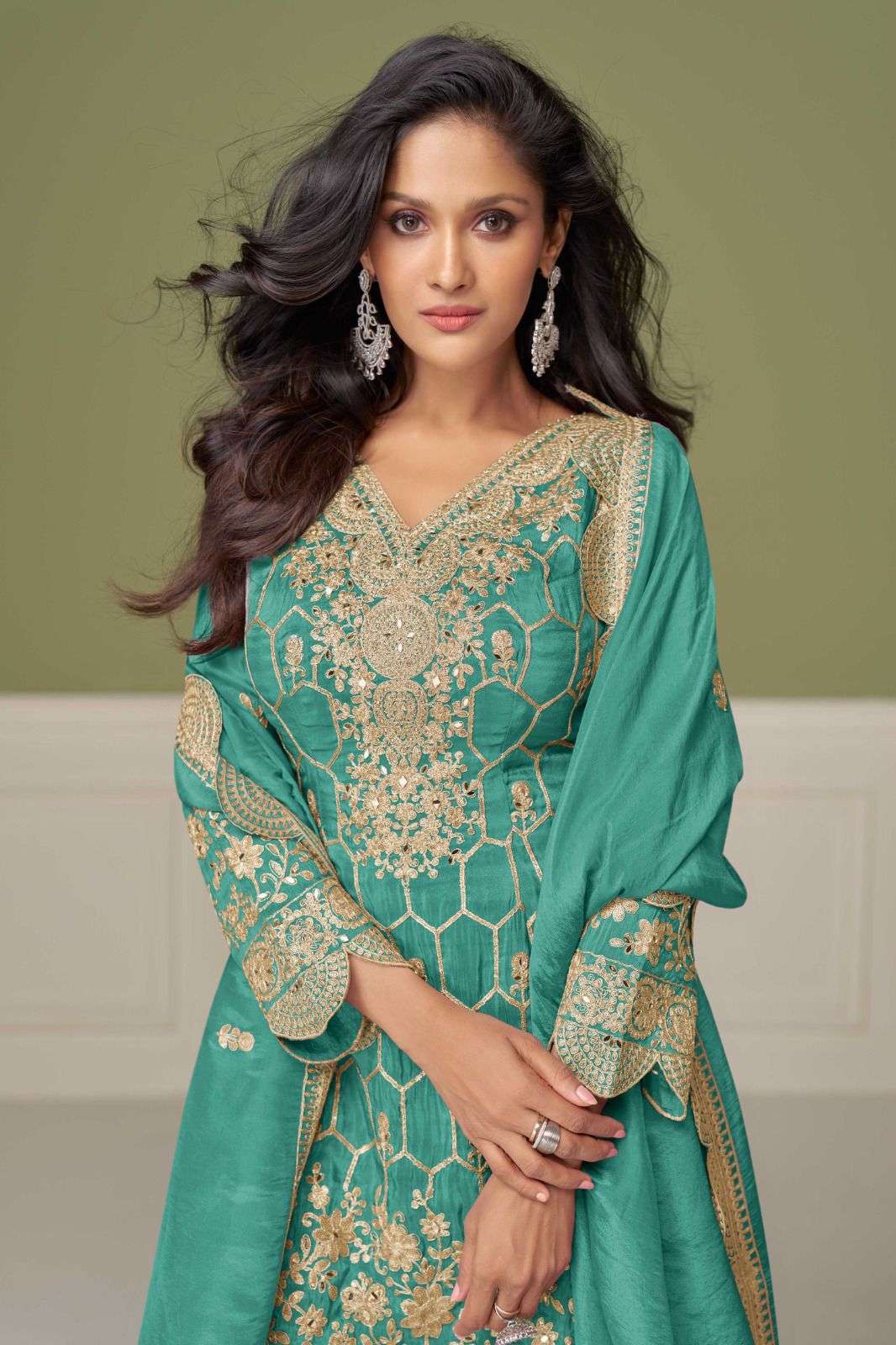 Gulkayra Designer aleena 7554 series designer garara suits wholesale supplier Gujarat 