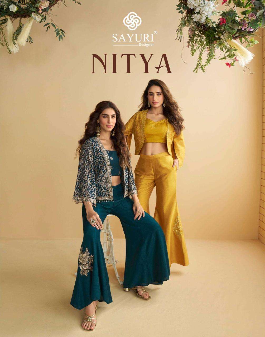 Nitya by sayuri series 10077  party wear wholesaler Gujarat 