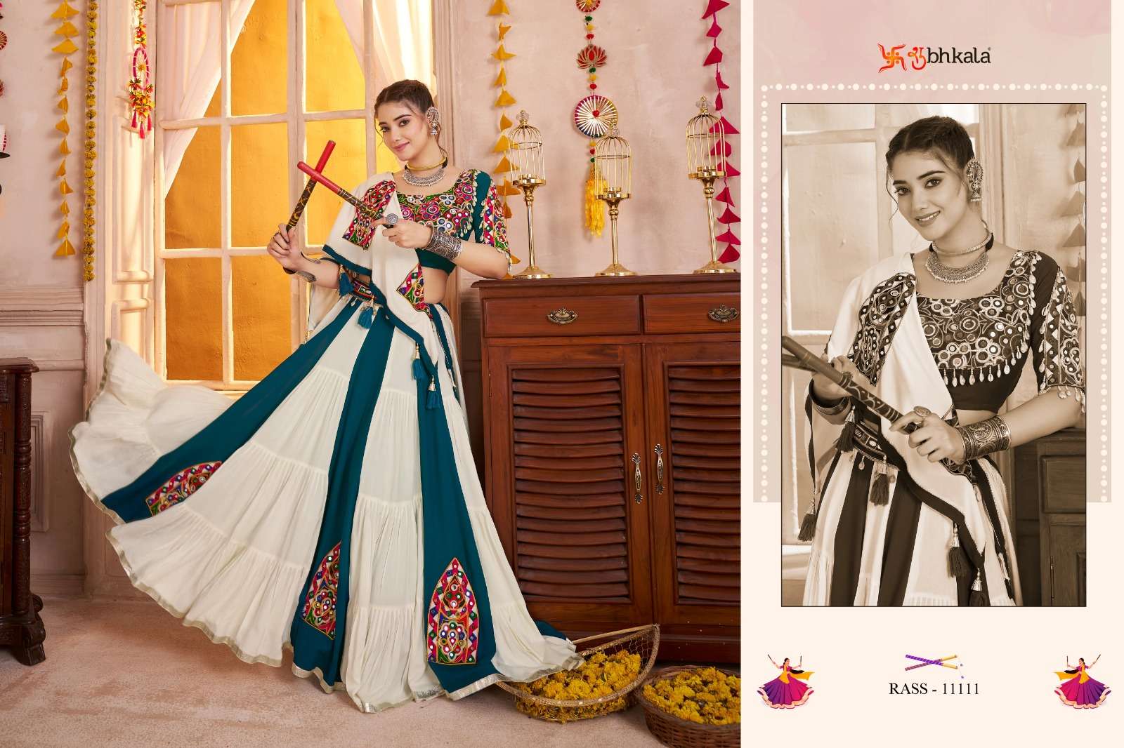 Raas Vol - 30 Shubhkala Navratri chaniya choli collection wholesale supplier and dealer Gujarat 