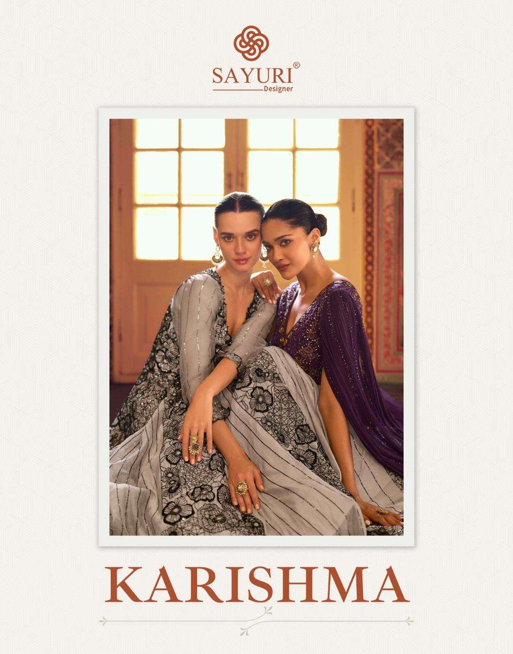 Karishma Designer Gowns – Premium Jacquard Silk & Georgette | Sayuri Designer
