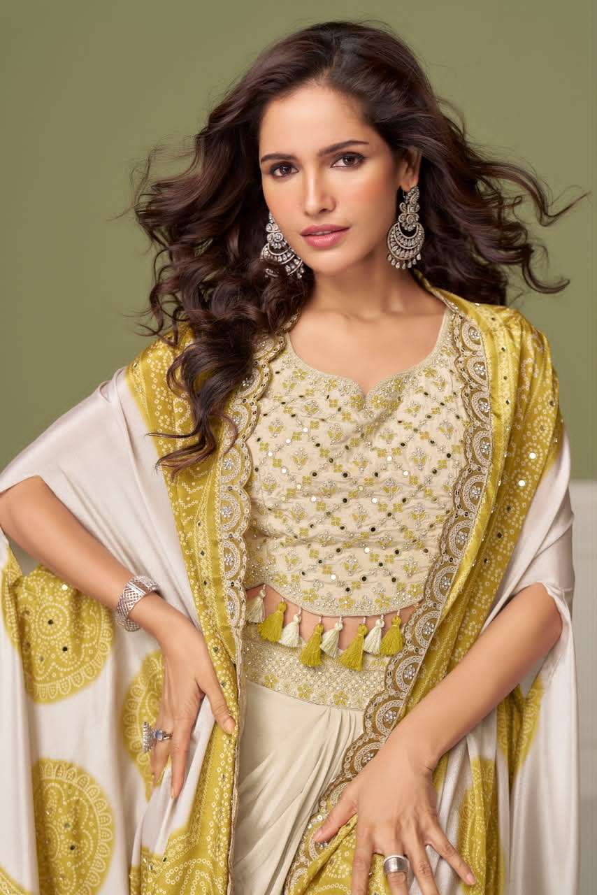  Gulkayra Designer Ruhi Real Chinon Designer Dress