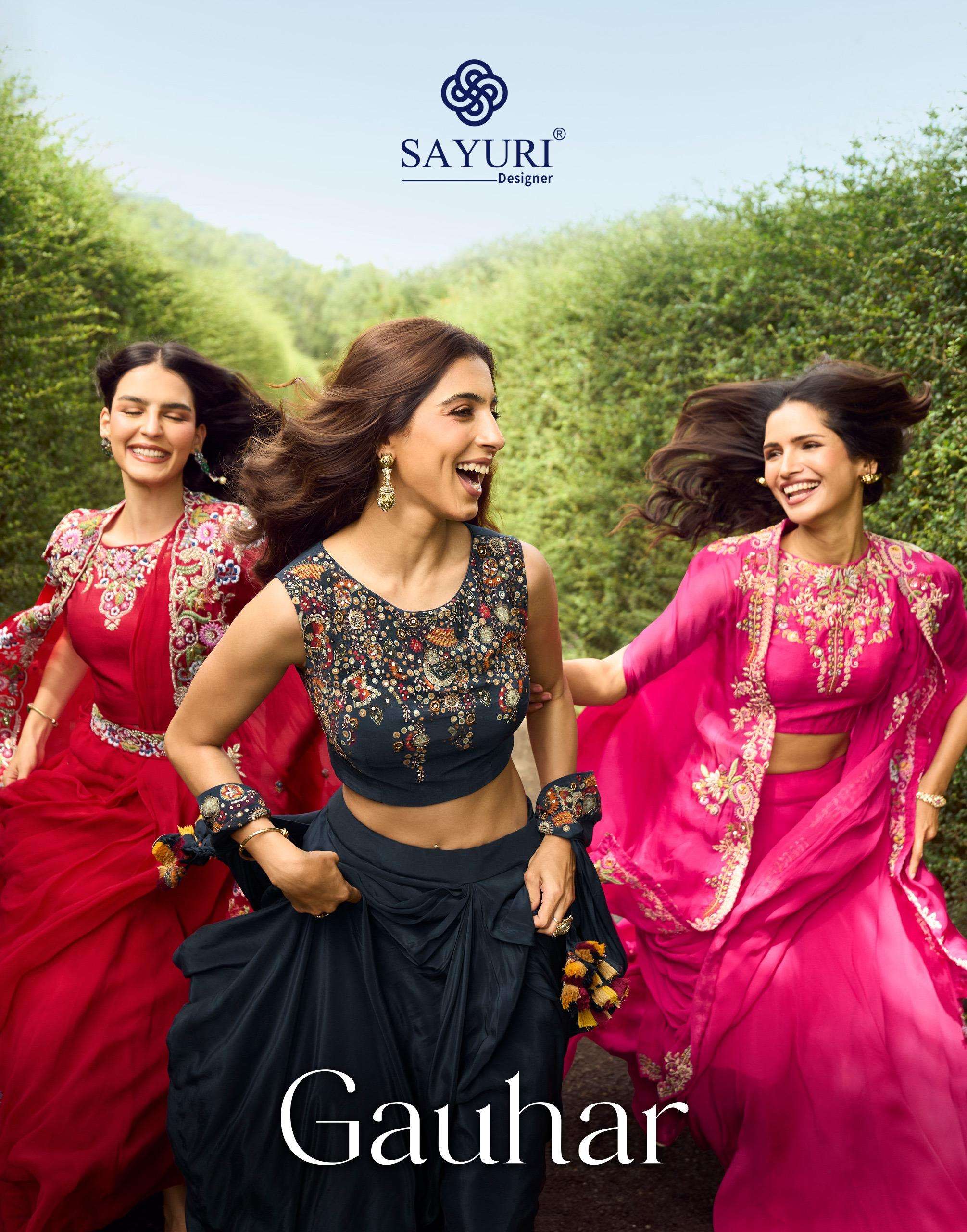 SAYURI GAUHAR 3 PCS STITCHED LEHENGA SET